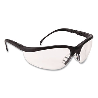 Klondike Safety Glasses, Matte Black Frame, Clear Lens