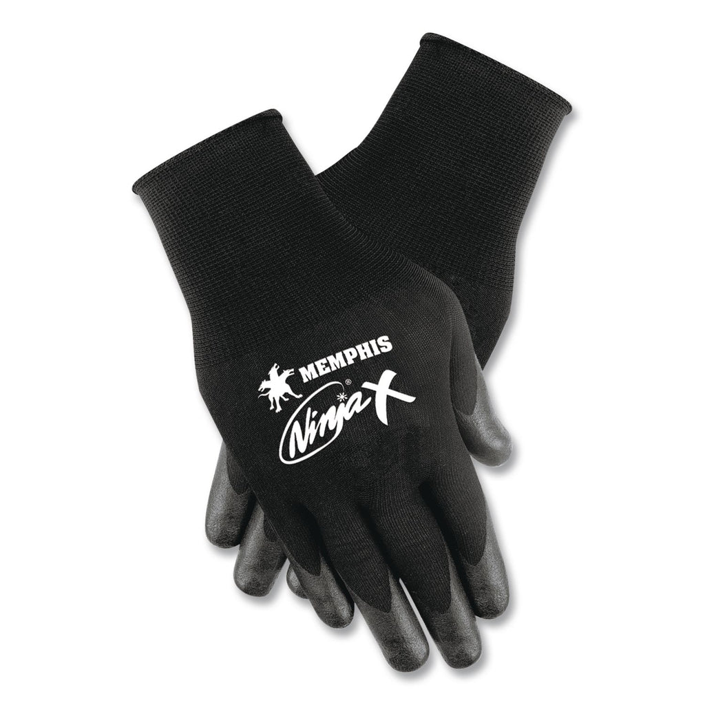 Ninja x Bi-Polymer Coated Gloves, Large, Black, Pair