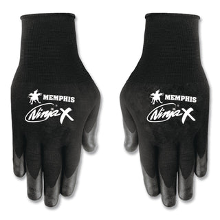 Ninja x Bi-Polymer Coated Gloves, Large, Black, Pair