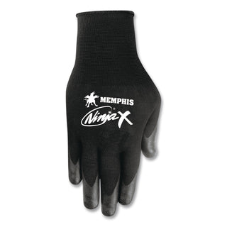 Ninja x Bi-Polymer Coated Gloves, Medium, Black, Pair