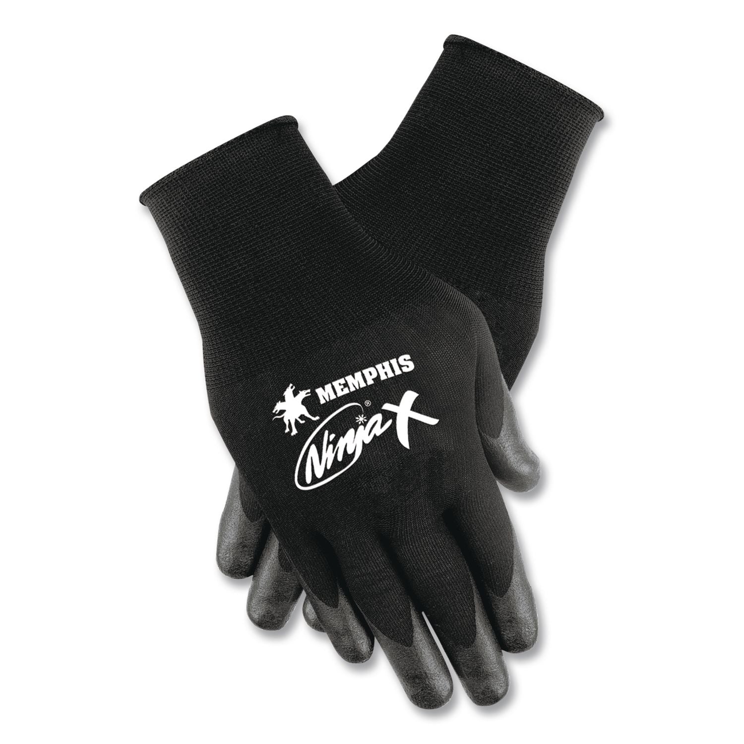 Ninja x Bi-Polymer Coated Gloves, Medium, Black, Pair
