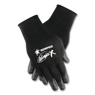 Ninja x Bi-Polymer Coated Gloves, Medium, Black, Pair