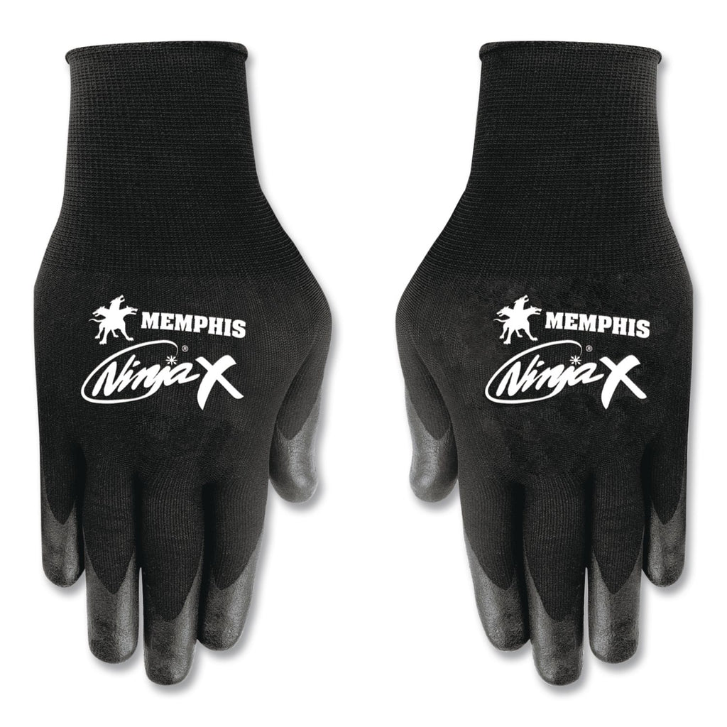 Ninja x Bi-Polymer Coated Gloves, Medium, Black, Pair