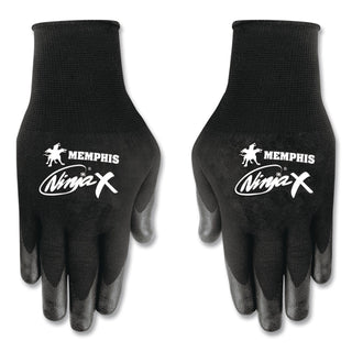 Ninja x Bi-Polymer Coated Gloves, Medium, Black, Pair