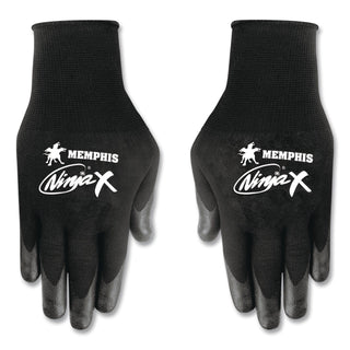 Ninja x Bi-Polymer Coated Gloves, Small, Black, Pair