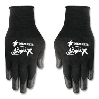 Ninja x Bi-Polymer Coated Gloves, X-Large, Black, Pair