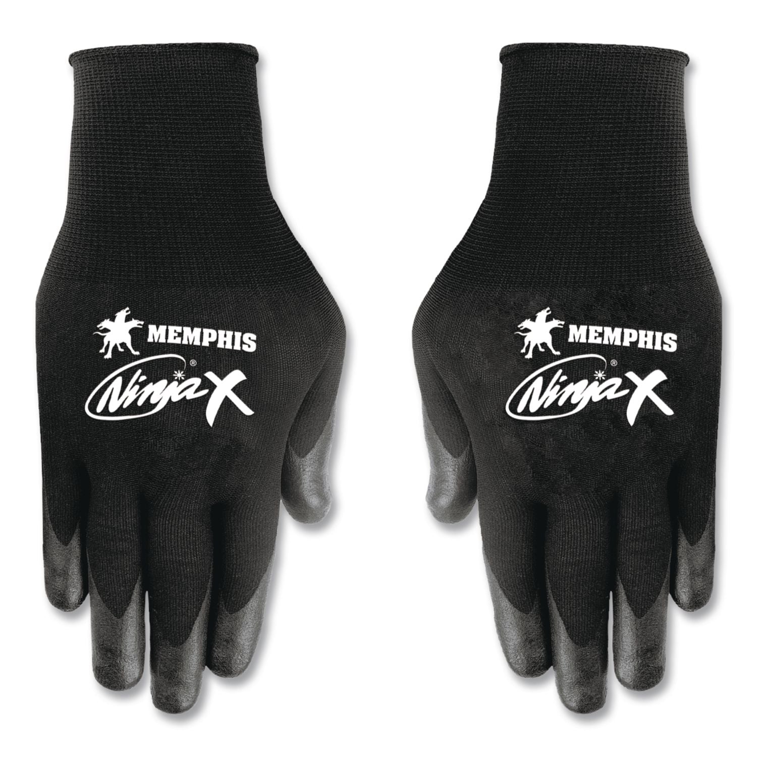 Ninja x Bi-Polymer Coated Gloves, X-Large, Black, Pair