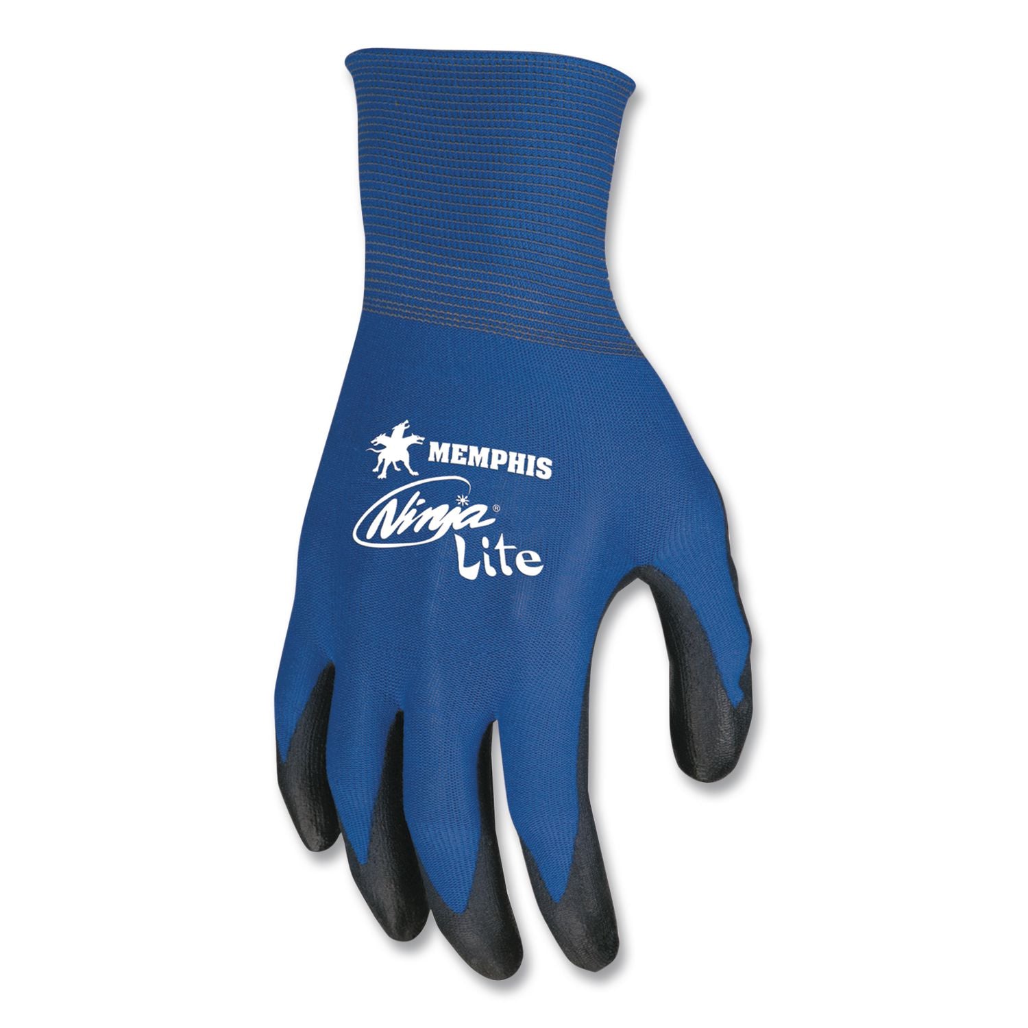Ultra Tech TaCartonile Dexterity Work Gloves, Blue/Black, Large, Dozen