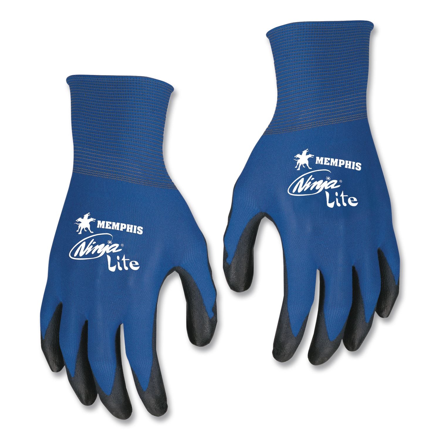 Ultra Tech TaCartonile Dexterity Work Gloves, Blue/Black, Medium, Dozen