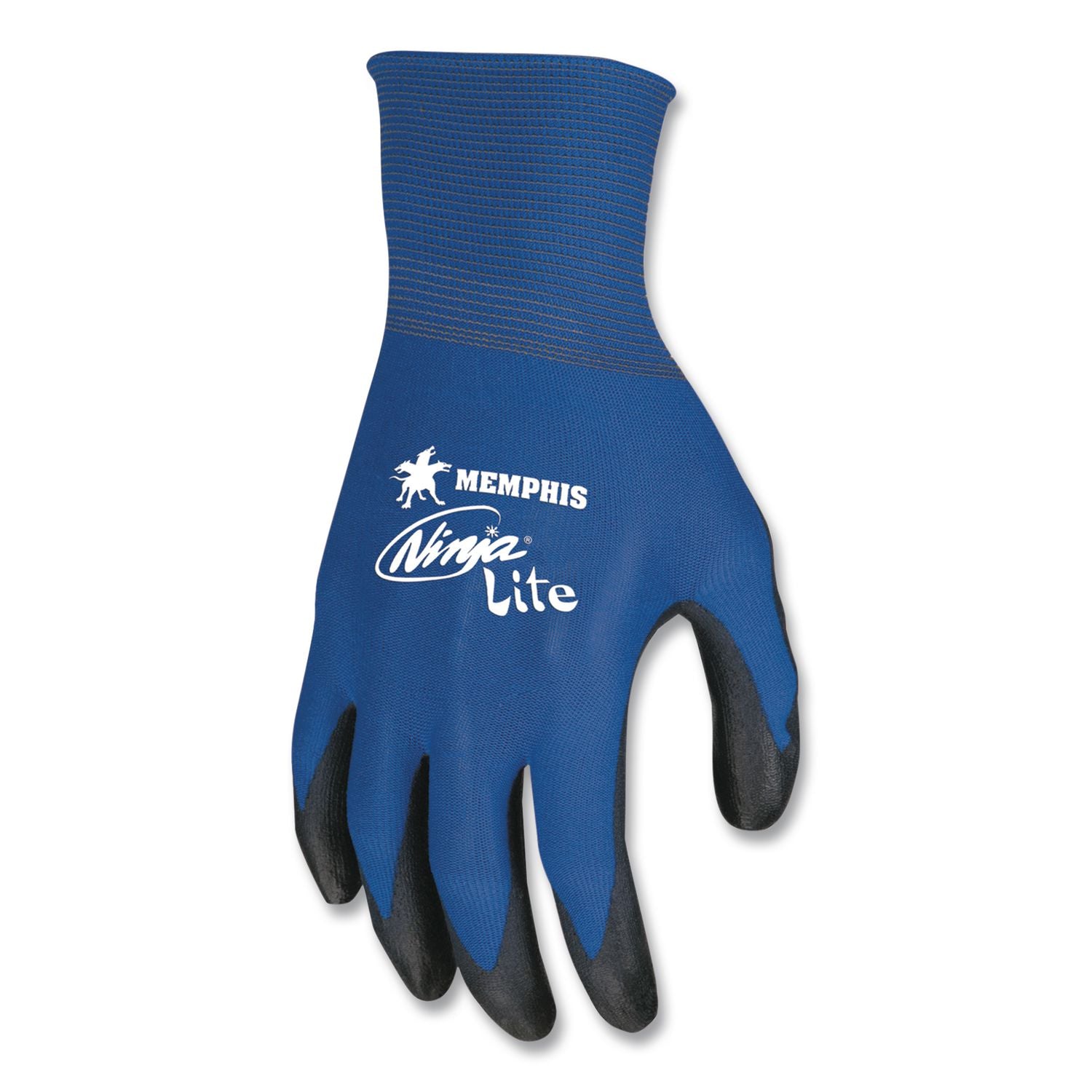 Ultra Tech TaCartonile Dexterity Work Gloves, Blue/Black, Medium, Dozen