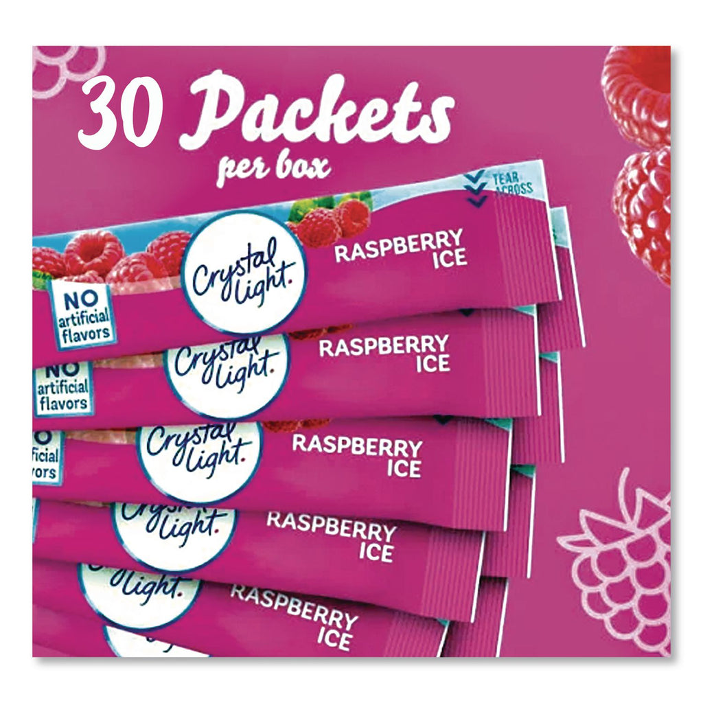 Flavored Drink Mix, Raspberry Ice, 30 .08oz Packets/Box