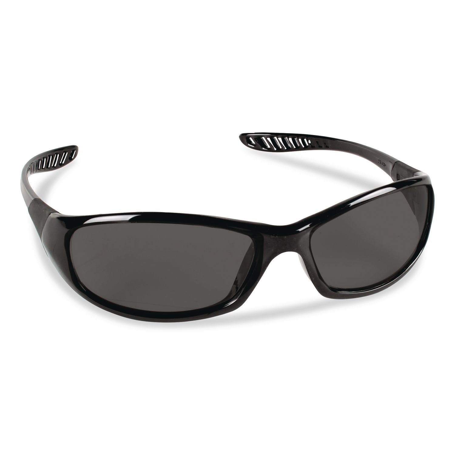 V40 HellRaiser Safety Glasses, Black Frame, Smoke Lens