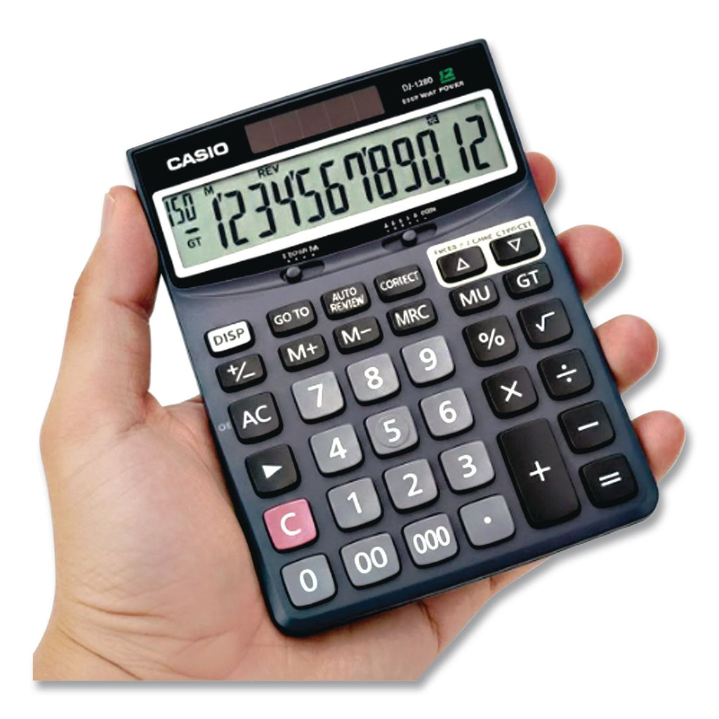 DJ120D Calculator, 12-Digit LCD
