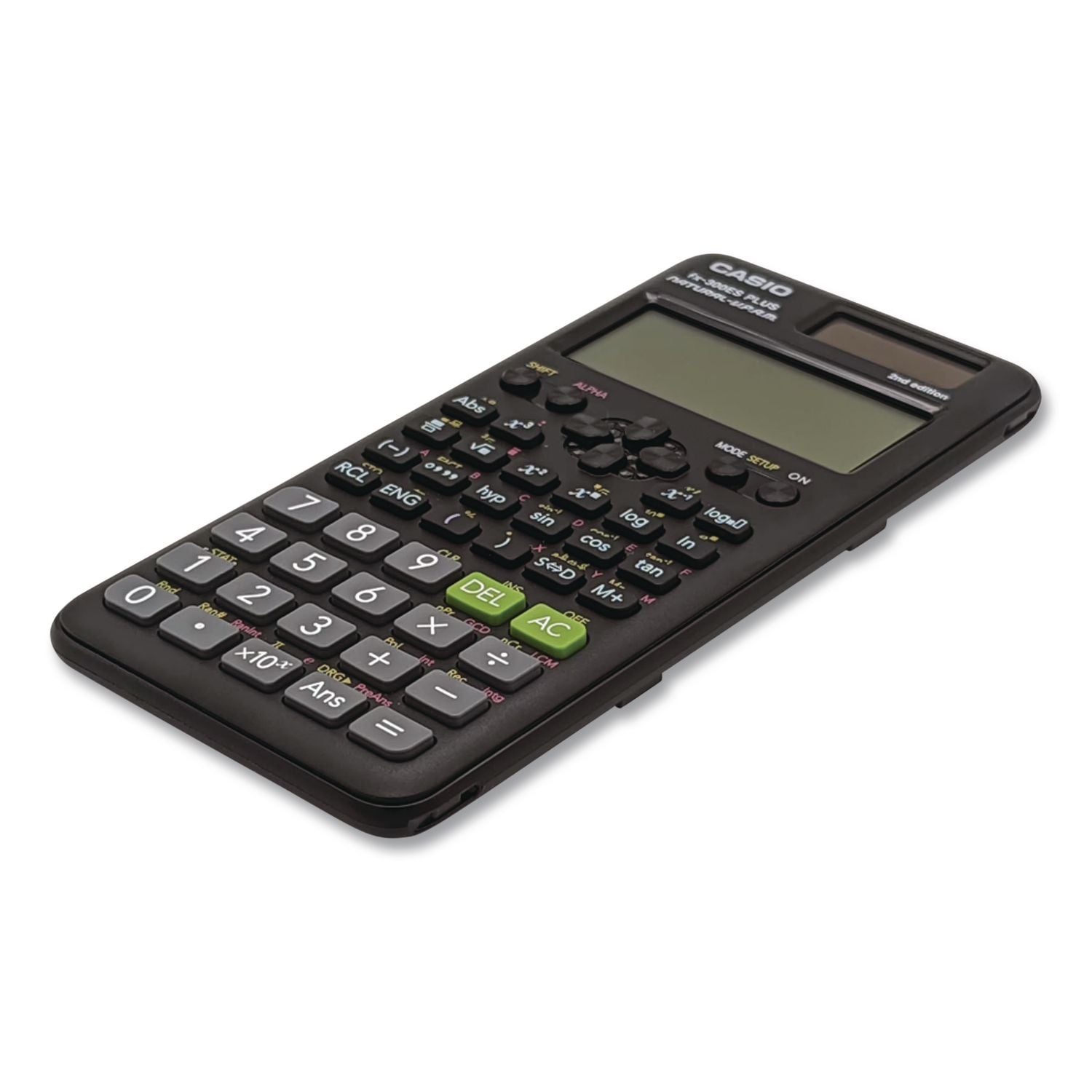 FX-300ES Plus 2nd Edition Scientific Calculator, 16-Digit LCD, Black
