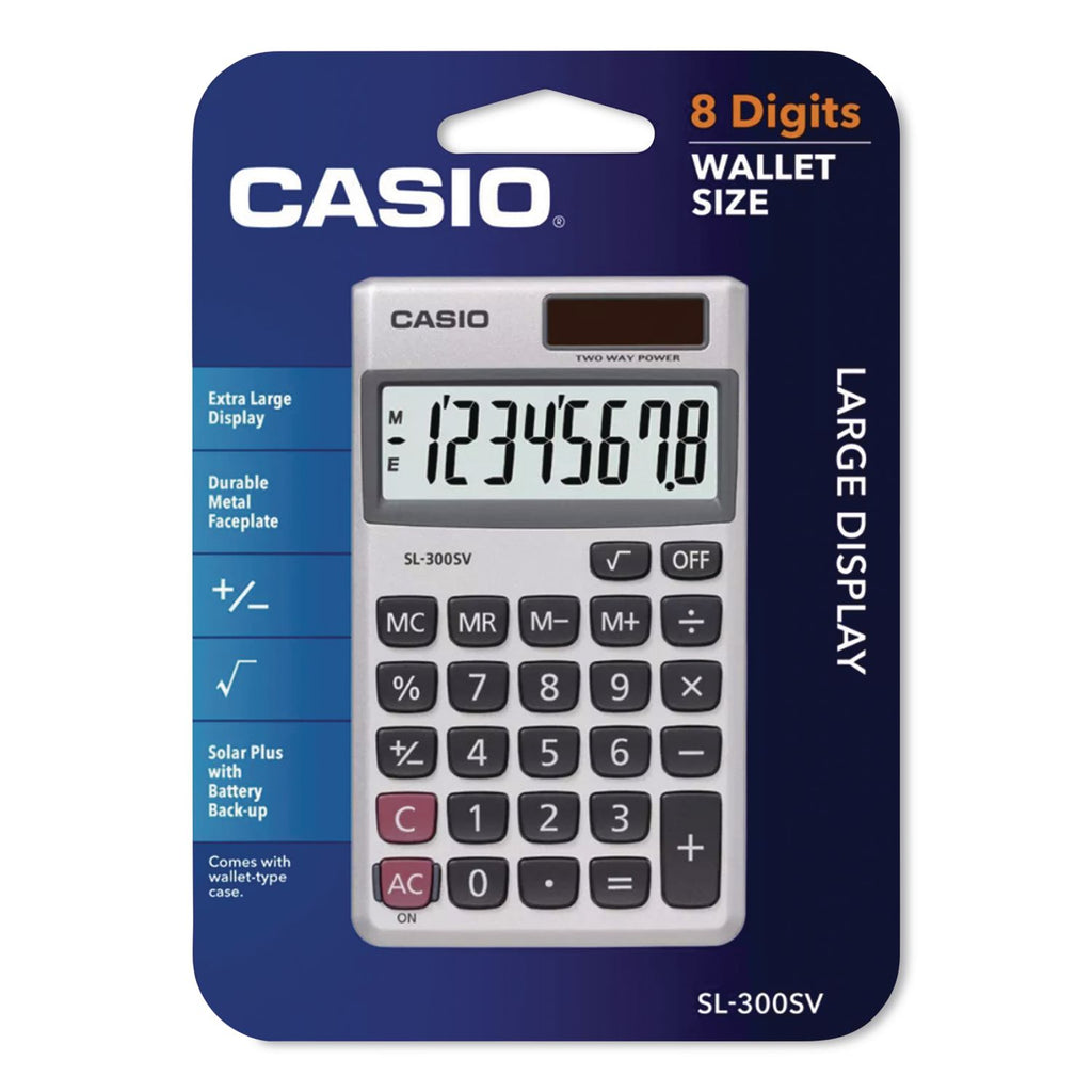 SL-300SV Handheld Calculator, 8-Digit LCD