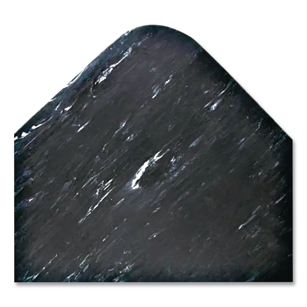 Cushion-Step Marbleized Rubber Mat, 36 x 72, Black