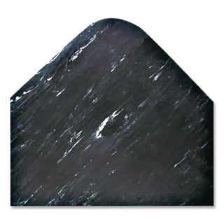 Cushion-Step Marbleized Rubber Mat, 36 x 72, Black