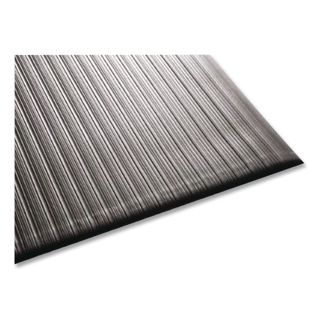 Ribbed Anti-Fatigue Mat, Vinyl, 27 x 36, Gray