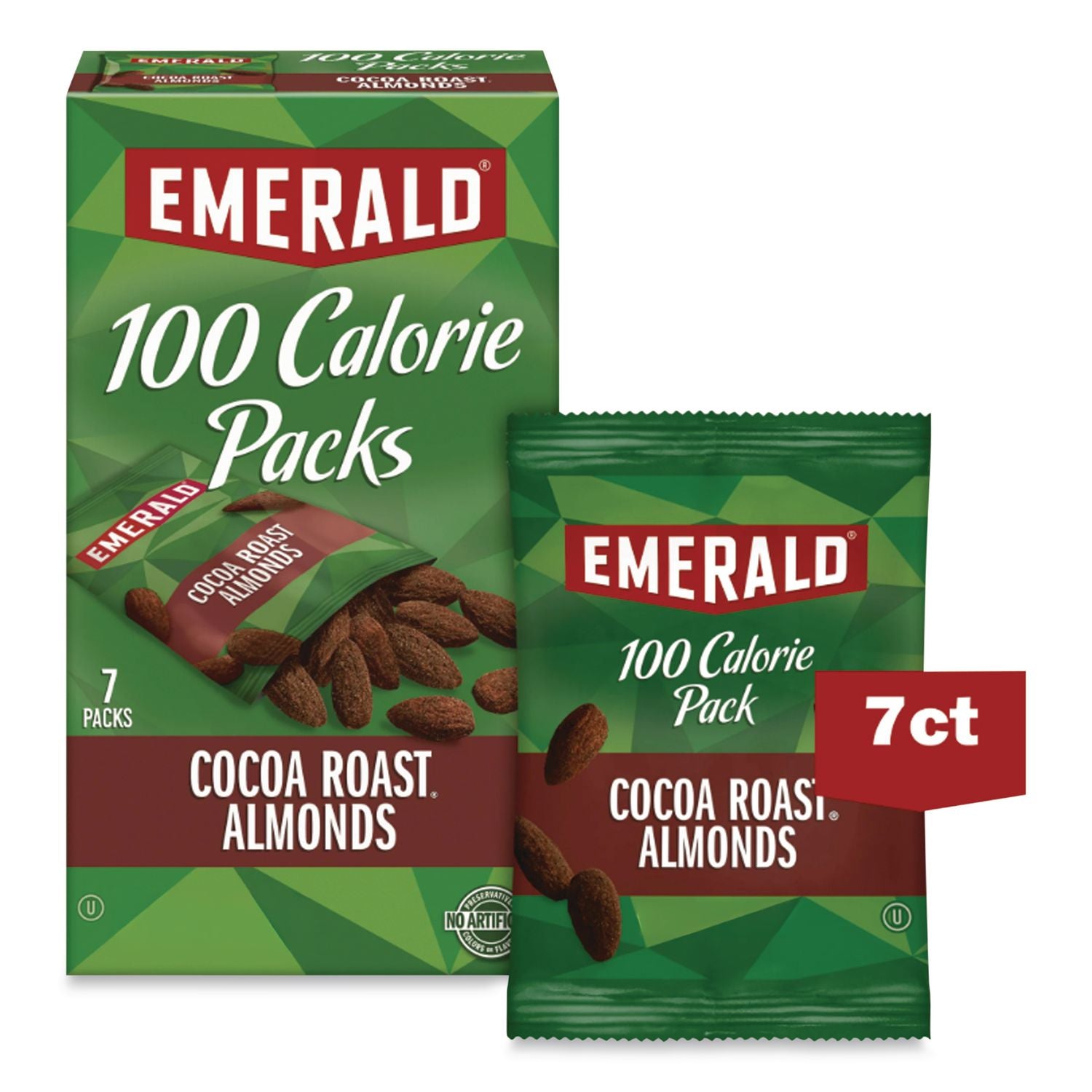 100 Calorie Pack Cocoa Roast Almonds, 0.63 oz Packs, 7/Box