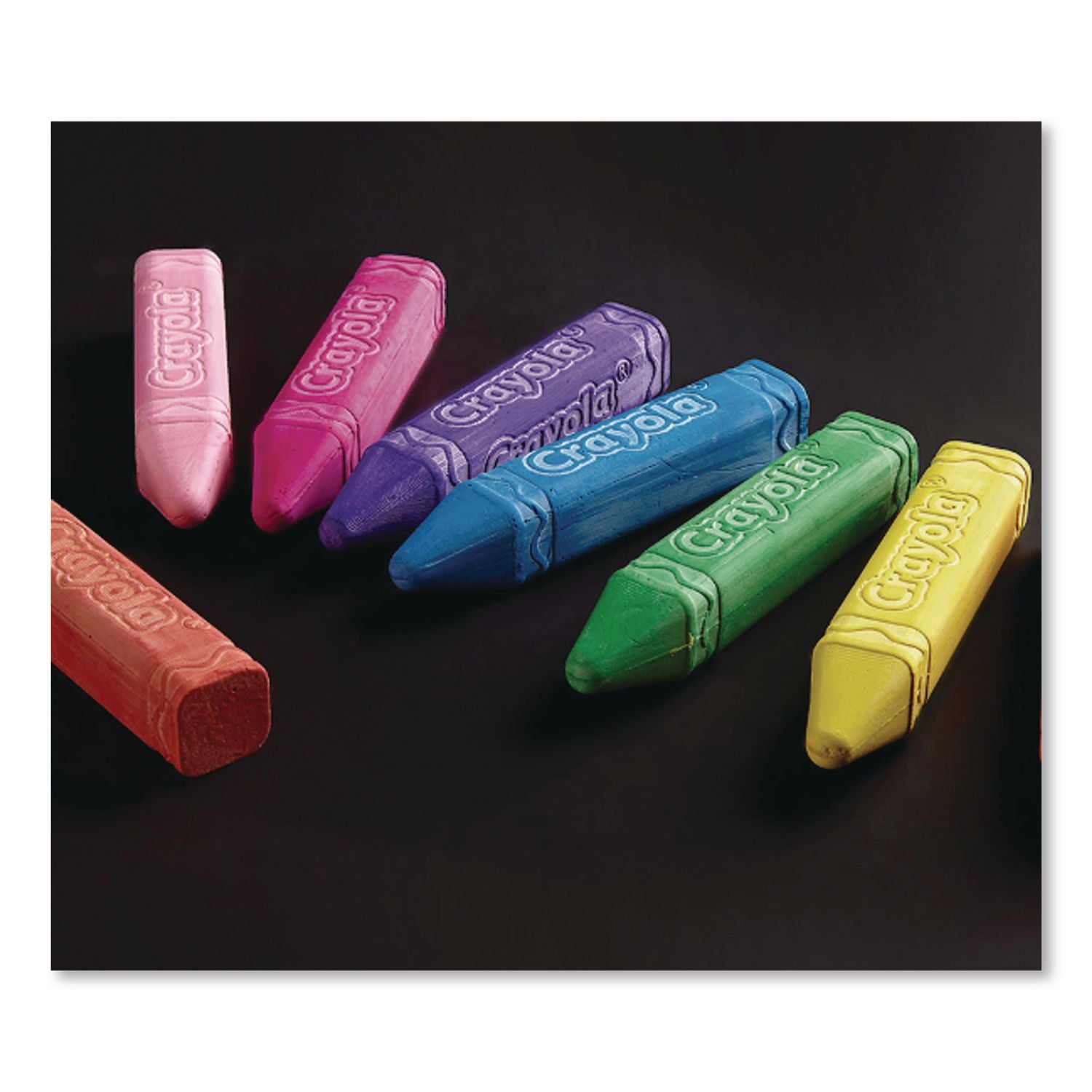 Crayola Washable Sidewalk Chalk - 4" Length - 0.9" Diameter - Assorted - 48 / Box - Roll Stop, Washable