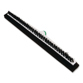 Sanitary Brush with Squeegee, Black Polypropylene Bristles, 22" Brush