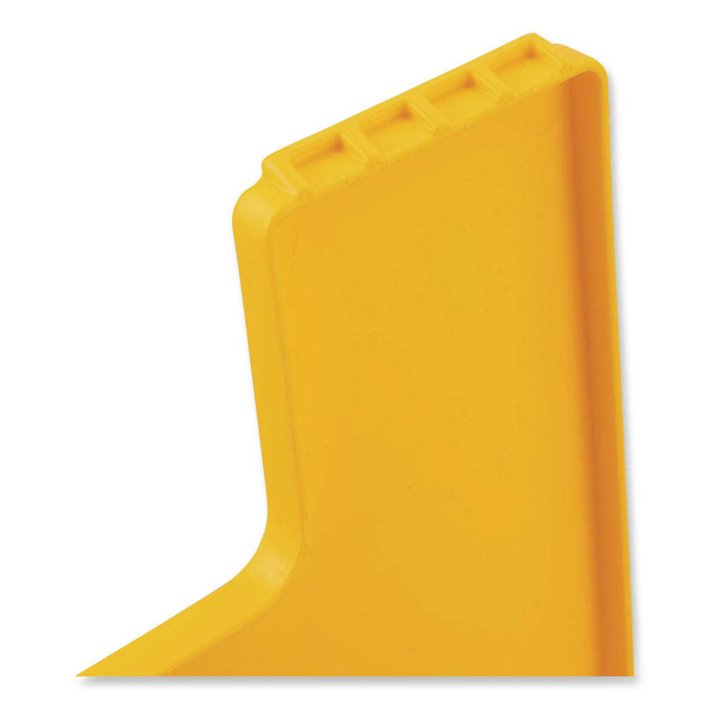 Site Safety Wet Floor Sign, 2-Sided, 10 x 2 x 26, Yellow