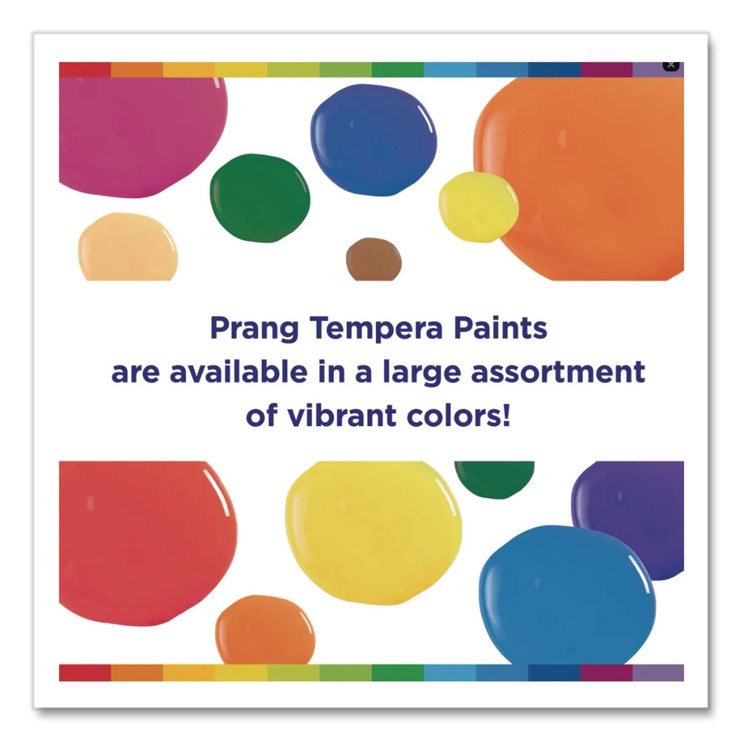 Ready-to-Use Tempera Paint, 12 Assorted Colors, 16 oz Bottle, 12/Pack