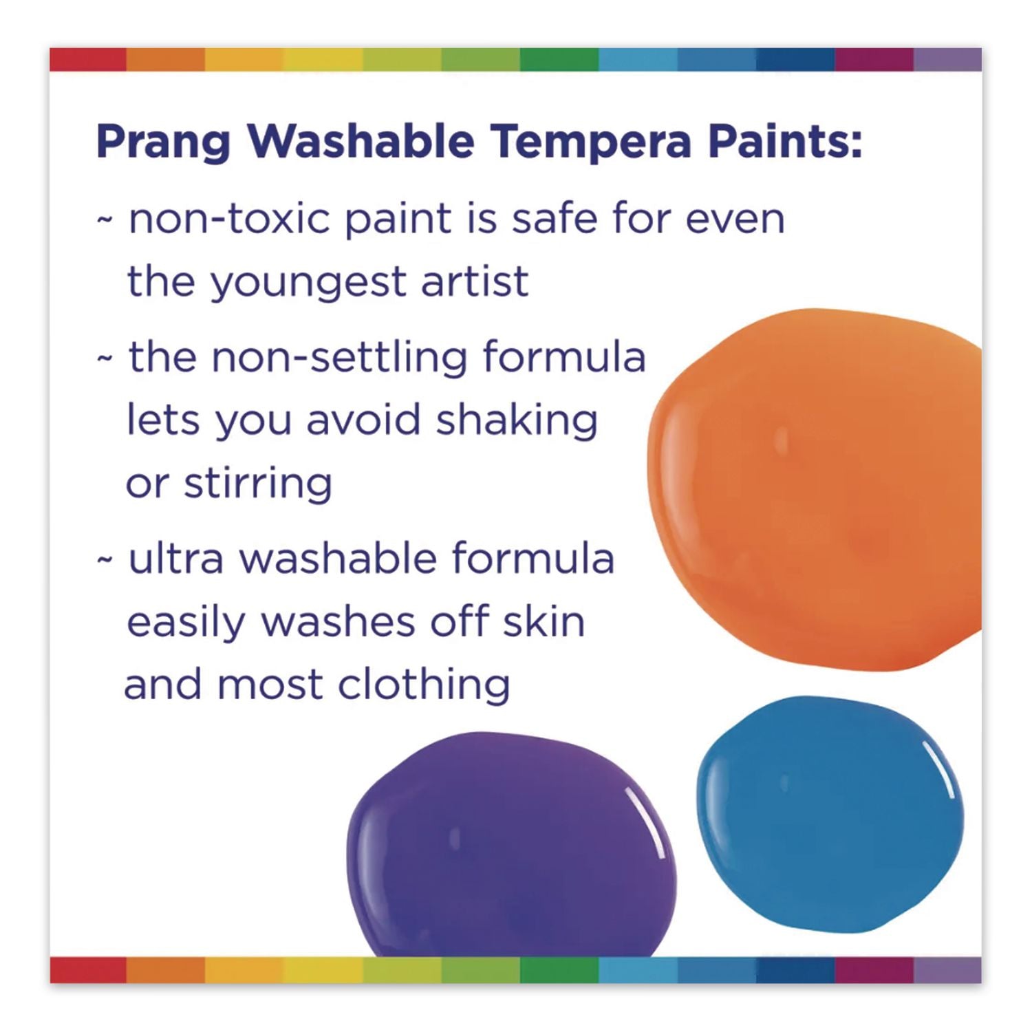 Washable Paint, White, 16 oz Dispenser-Cap Bottle