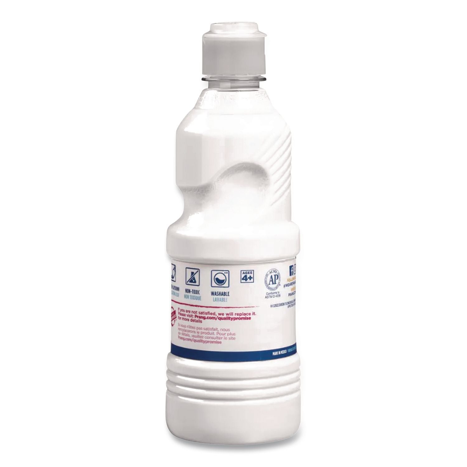 Washable Paint, White, 16 oz Dispenser-Cap Bottle