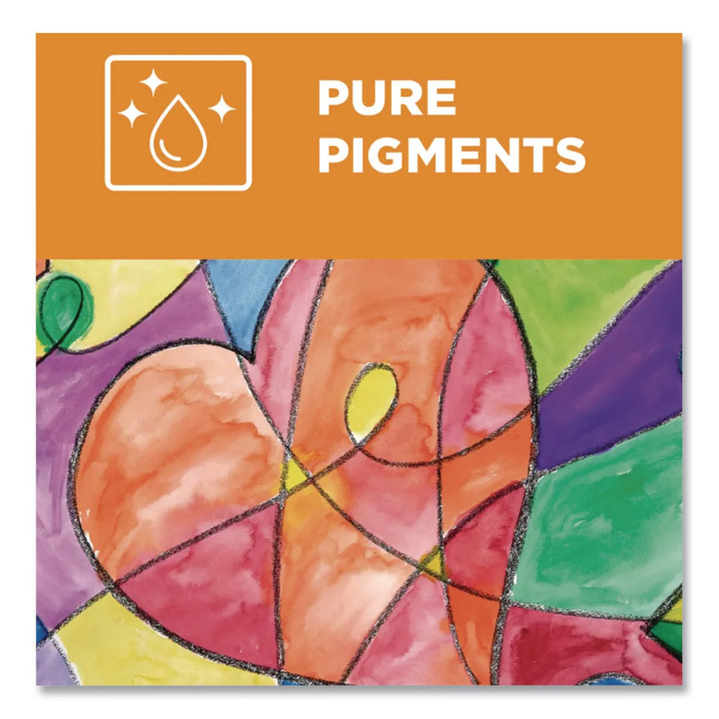 Professional Watercolors, 8 Assorted Colors, Oval Pan Palette Tray
