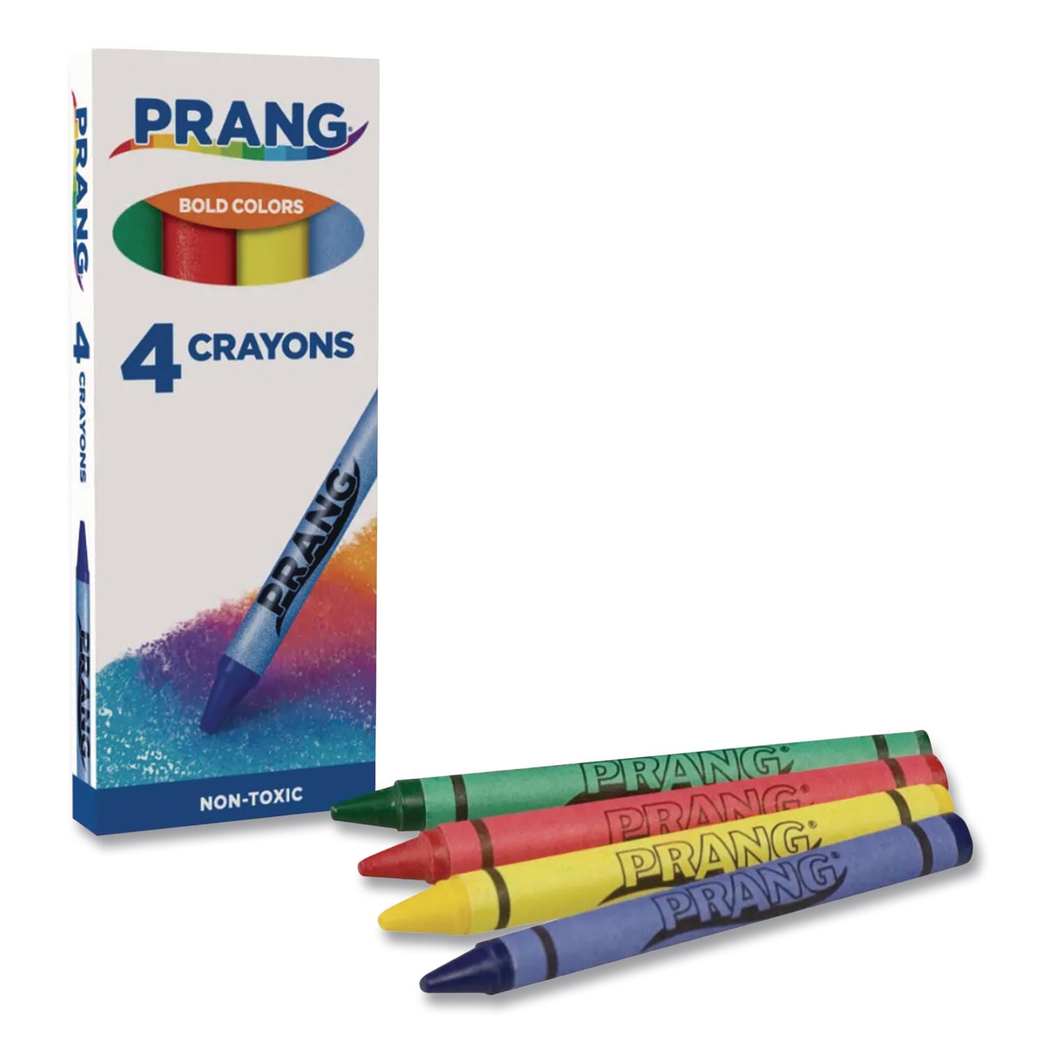 Crayons Made with Soy, 4 Assorted Colors/Pack, 288 Packs/Carton