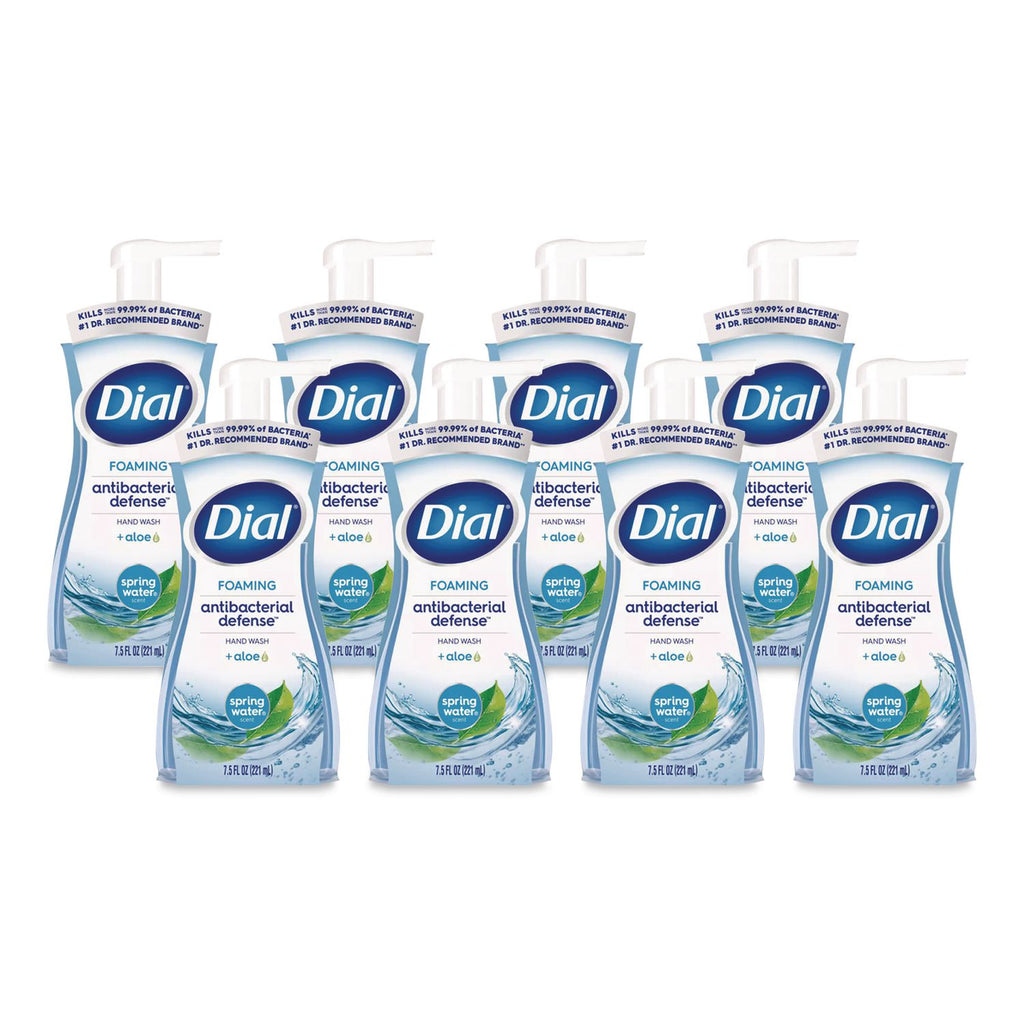 Antibacterial Foaming Hand Wash, Spring Water, 7.5 oz, 8/Carton