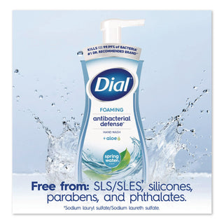 Antibacterial Foaming Hand Wash, Spring Water, 7.5 oz, 8/Carton