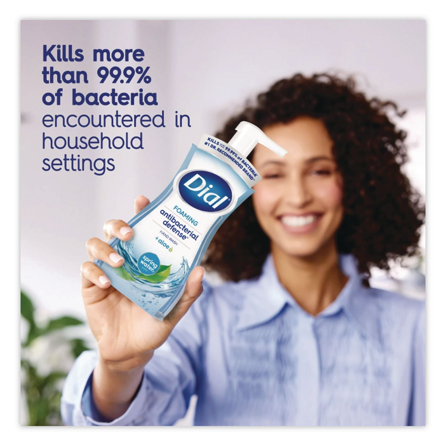Antibacterial Foaming Hand Wash, Spring Water, 7.5 oz, 8/Carton