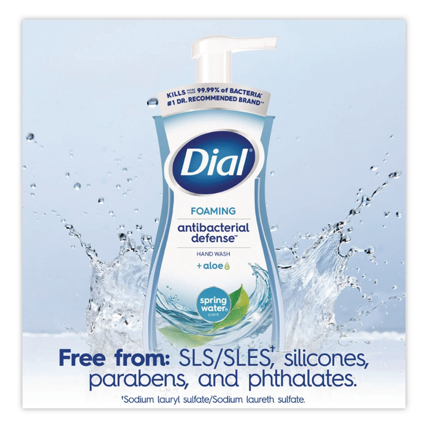 Antibacterial Foaming Hand Wash, Spring Water, 7.5 oz