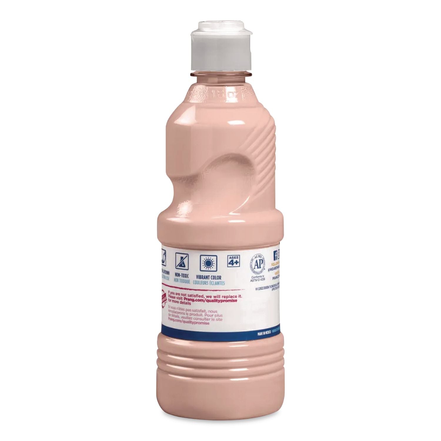 Ready-to-Use Tempera Paint, Peach, 16 oz Dispenser-Cap Bottle