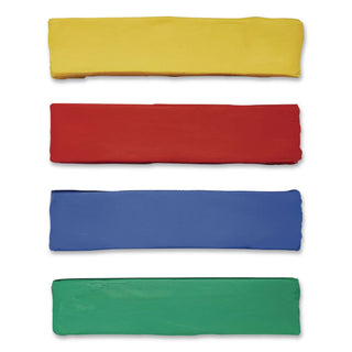Modeling Clay Assortment, 0.25 lb Each, Blue, Green, Red, Yellow, 1 lb