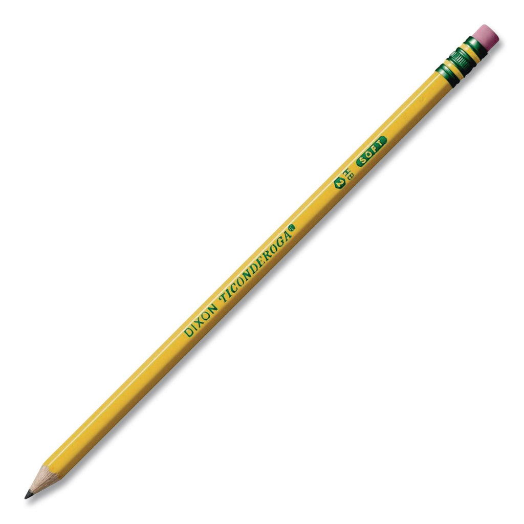 Pre-Sharpened Pencil, HB (#2), Black Lead, Yellow Barrel, Dozen