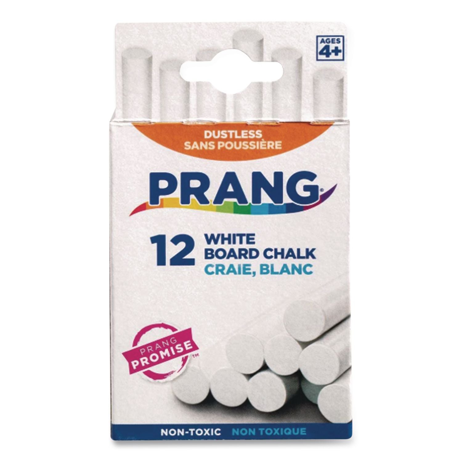 Hygieia Dustless Board Chalk, 3 1/4 x 3/8. White, 12/Box, Sold as 1 Box, 12 Each per Box