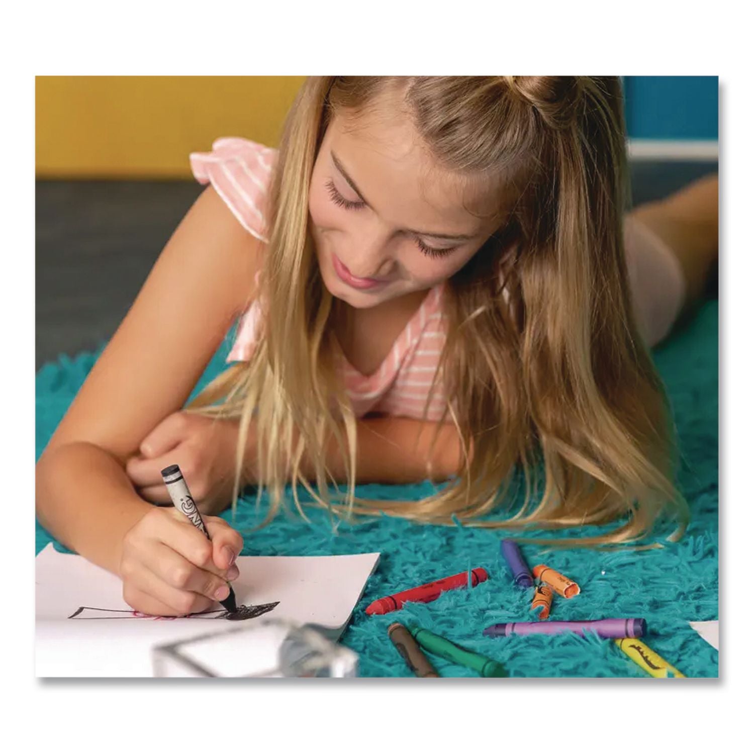 Crayons Made with Soy, 100 Each of 8 Colors, 800/Carton