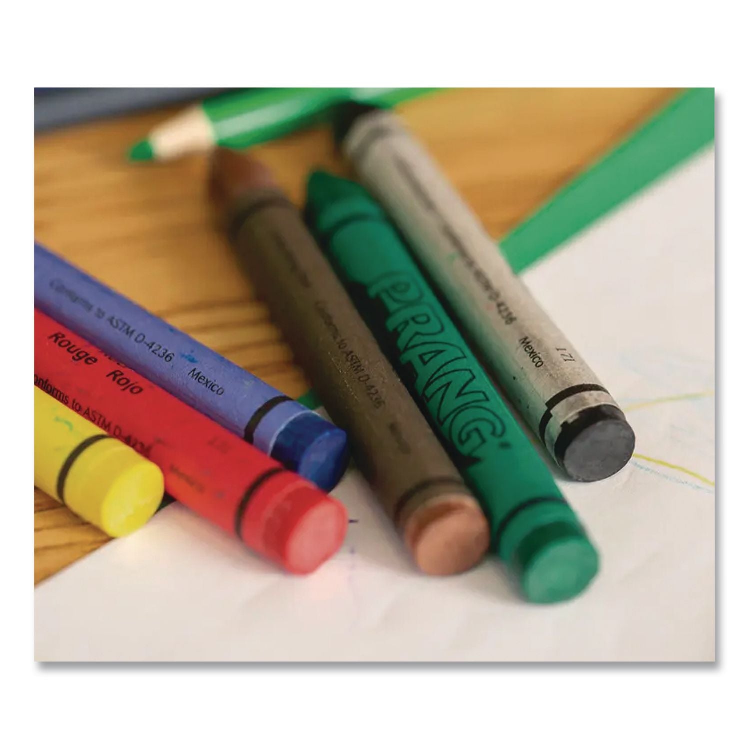 Crayons Made with Soy, 100 Each of 8 Colors, 800/Carton