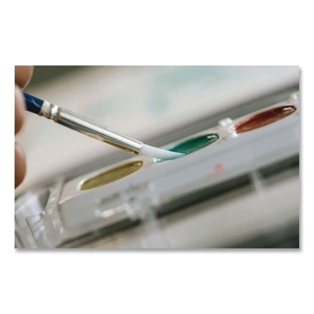 Metallic Washable Watercolors, 8 Assorted Metallic Colors, Palette Tray