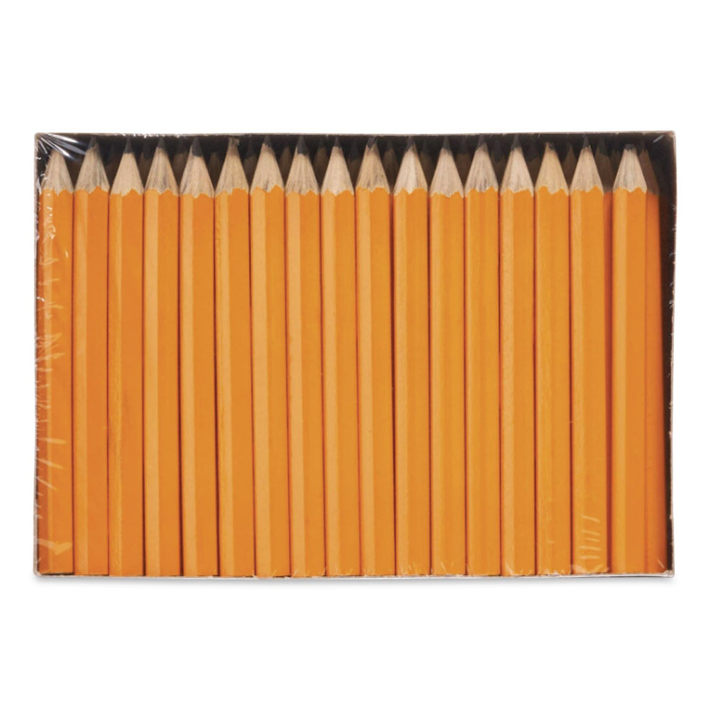 Golf Wooden Pencils, 2.2 mm, HB (#2), Black Lead, Yellow Barrel, 144/Box