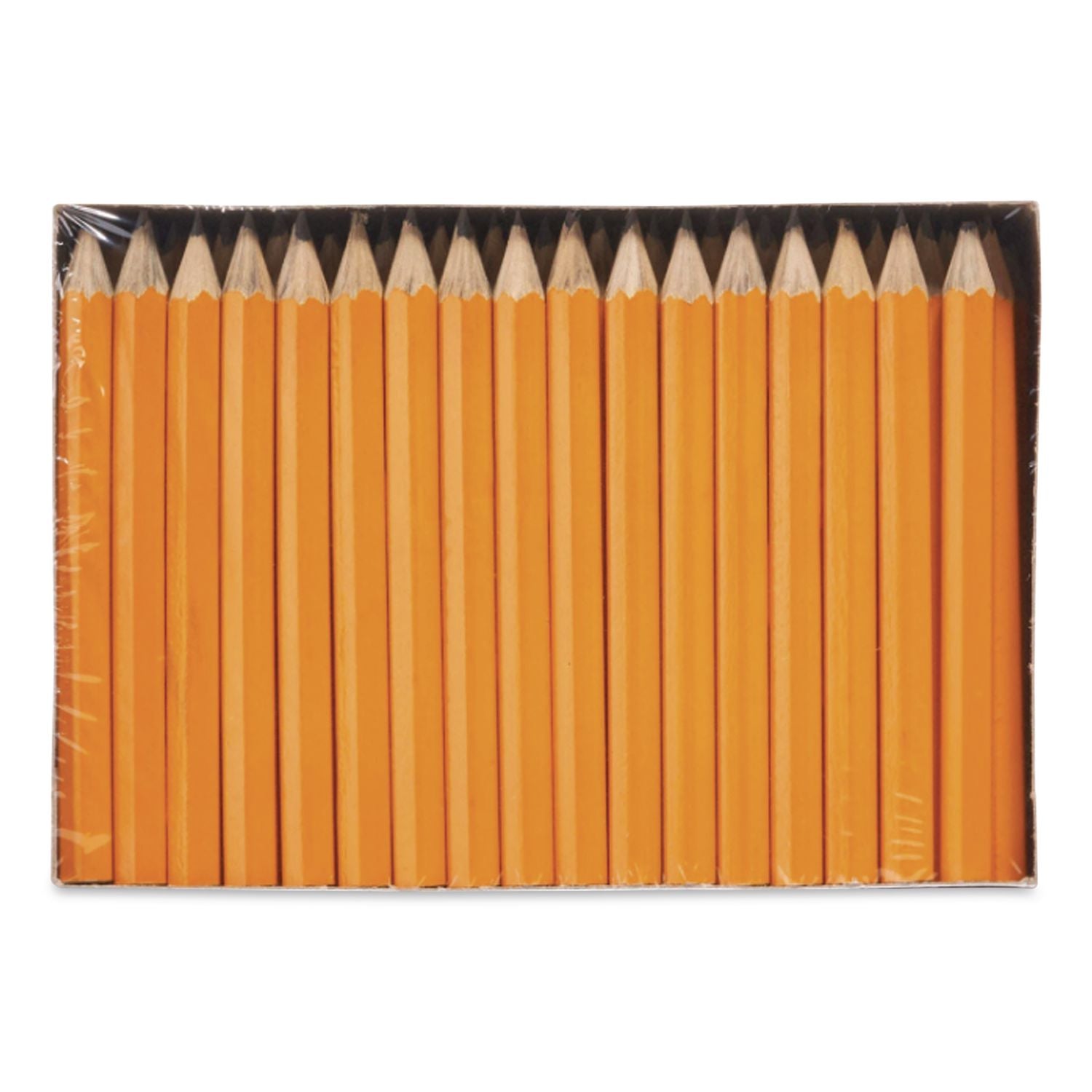Golf Wooden Pencils, 2.2 mm, HB (#2), Black Lead, Yellow Barrel, 144/Box