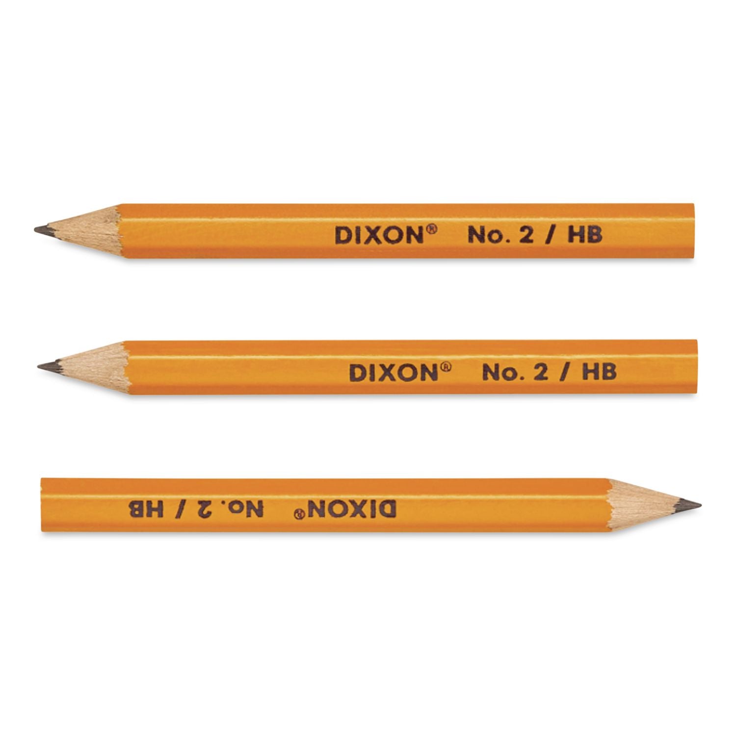 Golf Wooden Pencils, 2.2 mm, HB (#2), Black Lead, Yellow Barrel, 144/Box