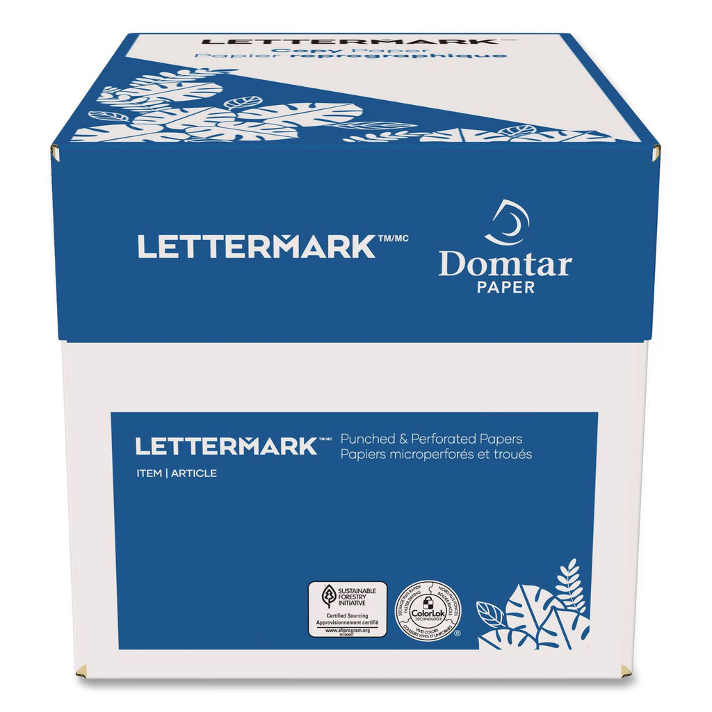 Custom Cut-Sheet Copy Paper, 92 Bright, 7-Hole Side Punched, 20 lb Bond Weight, 8.5 x 11, White, 500/Ream