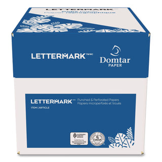 Custom Cut-Sheet Copy Paper, 92 Bright, 7-Hole Side Punched, 20 lb Bond Weight, 8.5 x 11, White, 500/Ream