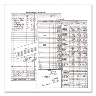 Simplified Weekly Bookkeeping Record, 4 Column Format, Brown Cover, 11 x 8.5 Sheets, 128 Sheets/Book