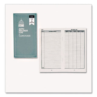 Auto Mileage Log, One-Part (No Copies), 6.5 x 6.25, 32 Forms Total