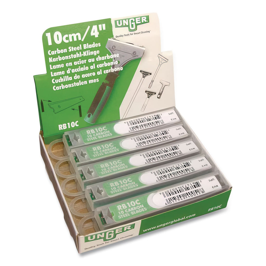 Replacement Blade for Heavy-Duty Scraper, Carbon Steel, 10/Pack